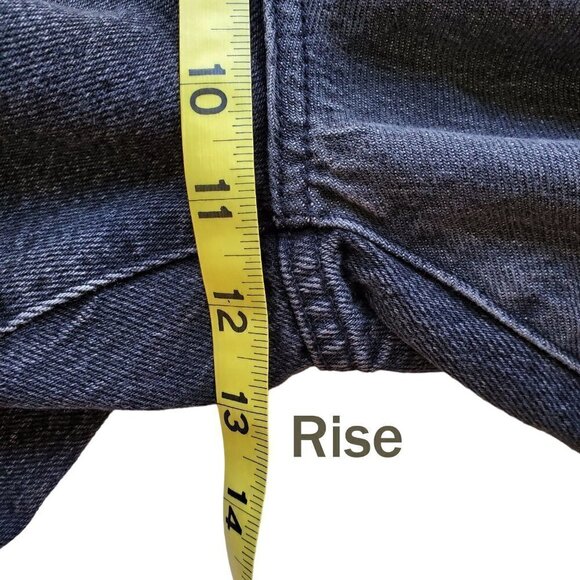 PacSun Y2K Eco Two-Tone Black High Rise Straight Leg Jeans 25 - Picture 14 of 16